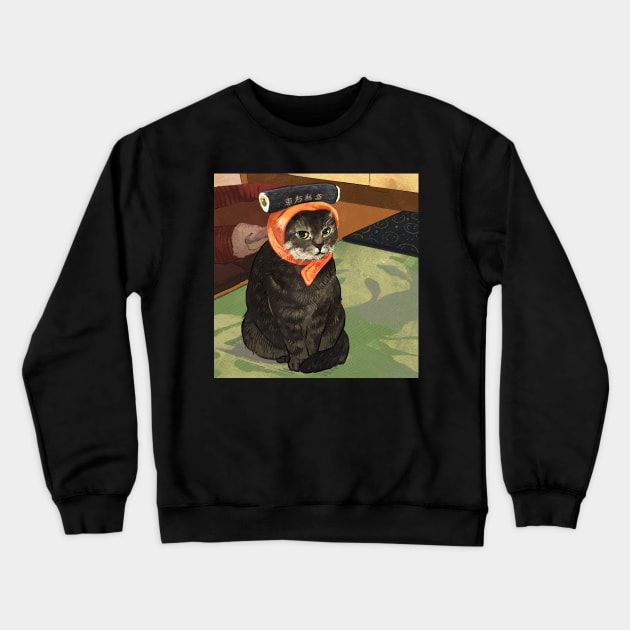 Sushi Cat Crewneck Sweatshirt by gristiannn